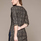 Anubhutee Black & Gold-Toned Ethnic Motifs Printed Kurti | Swadesiicart