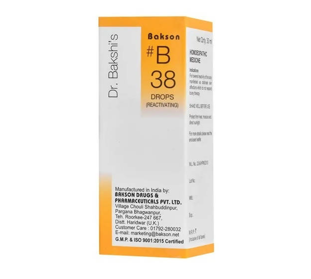 Bakson's Homeopathy B38 Drops | Swadesiicart
