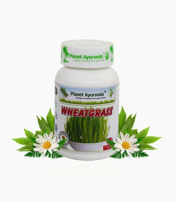 Planet Ayurveda Wheatgrass Capsules - Planet Ayurveda