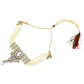 Mominos Fashion Johar Kamal Gold-Polished Brass Finish Kundan/Stone Choker For Women (White) | Swadesiicart