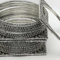NVR Women's Set of 8 Silver-Toned German Silver Oxidised Bangles - Swadesiicart