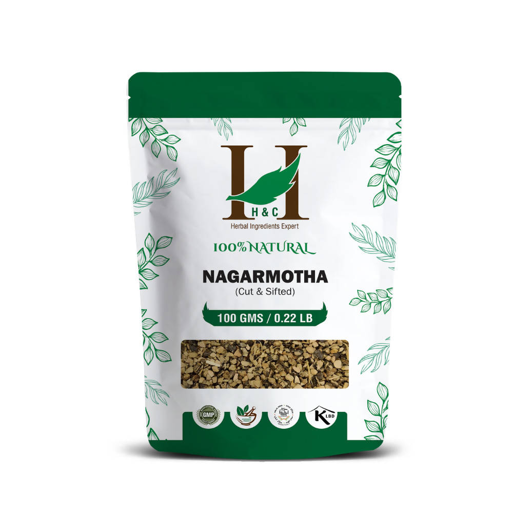 H&C Herbal Nagarmotha Leaves Cut & Shifted Herbal Tea Ingredient - Just Jaivik