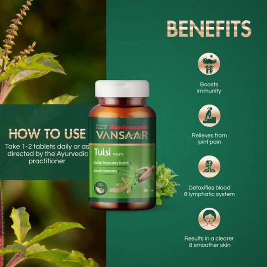 Baidyanath Vansaar Tulsi Tablets | Swadesiicart