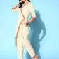 Ahalyaa Womens Offwhite Crepe Printed Jumpsuit - Swadesiicart