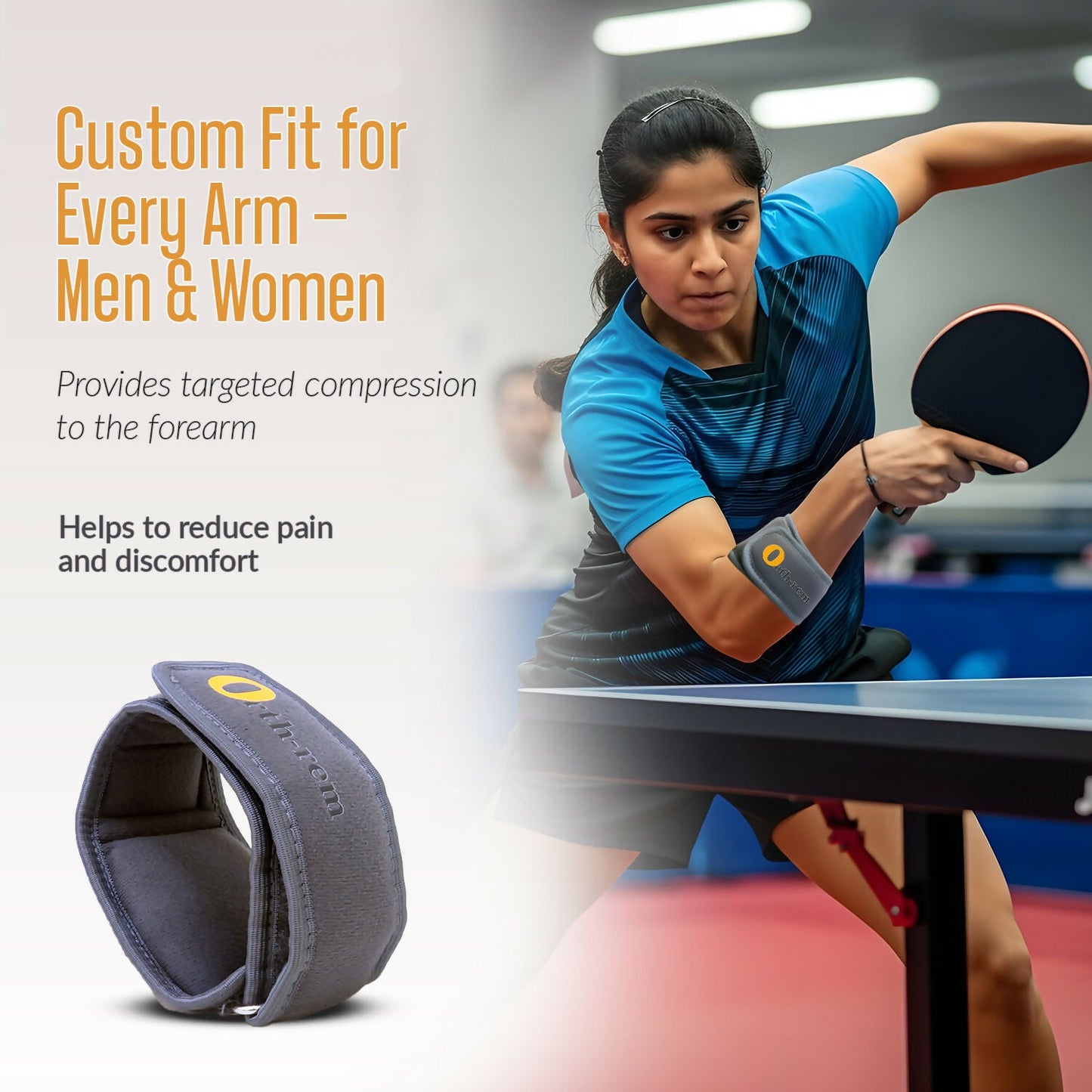 Orth-rem Tennis Elbow Support Brace Strap For Men & Women | Swadesiicart