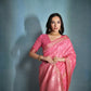 Vishnu Weaves Women's Gajri Raw Silk Zari Woven Saree with Blouse - Swadesiicart