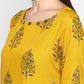 NOZ2TOZ Women's Yellow Color Rayon Straight Kurta Only - Swadesiicart