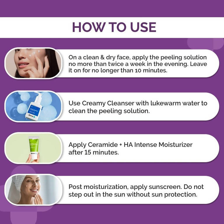 The Derma Co 30% AHA + 2% BHA Face Peeling Solution - Swadesiicart