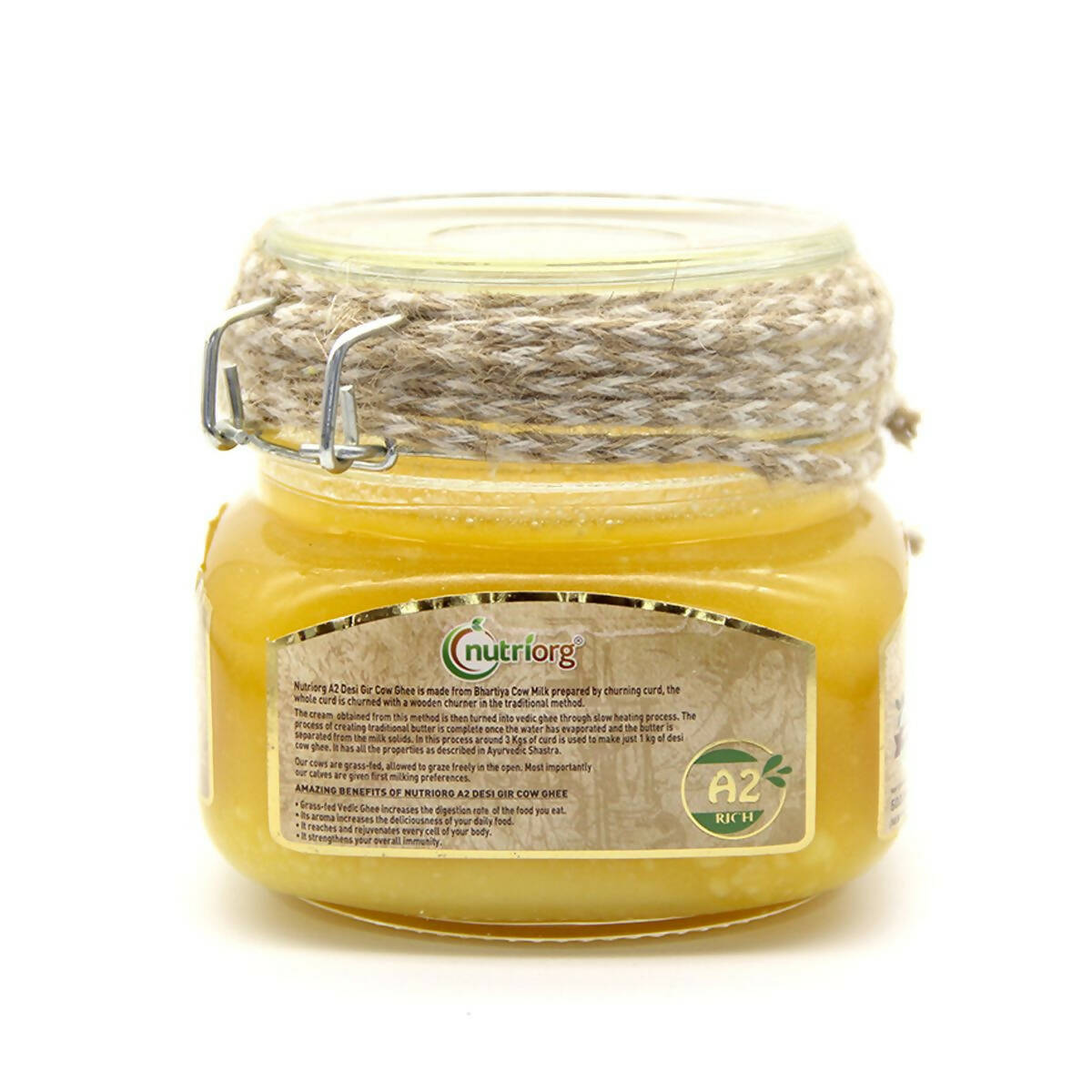 Nutriorg Desi Gir Cow Ghee | Organic Ghee From Desi Gir Cow | Homemade Cow Ghee | Swadesiicart