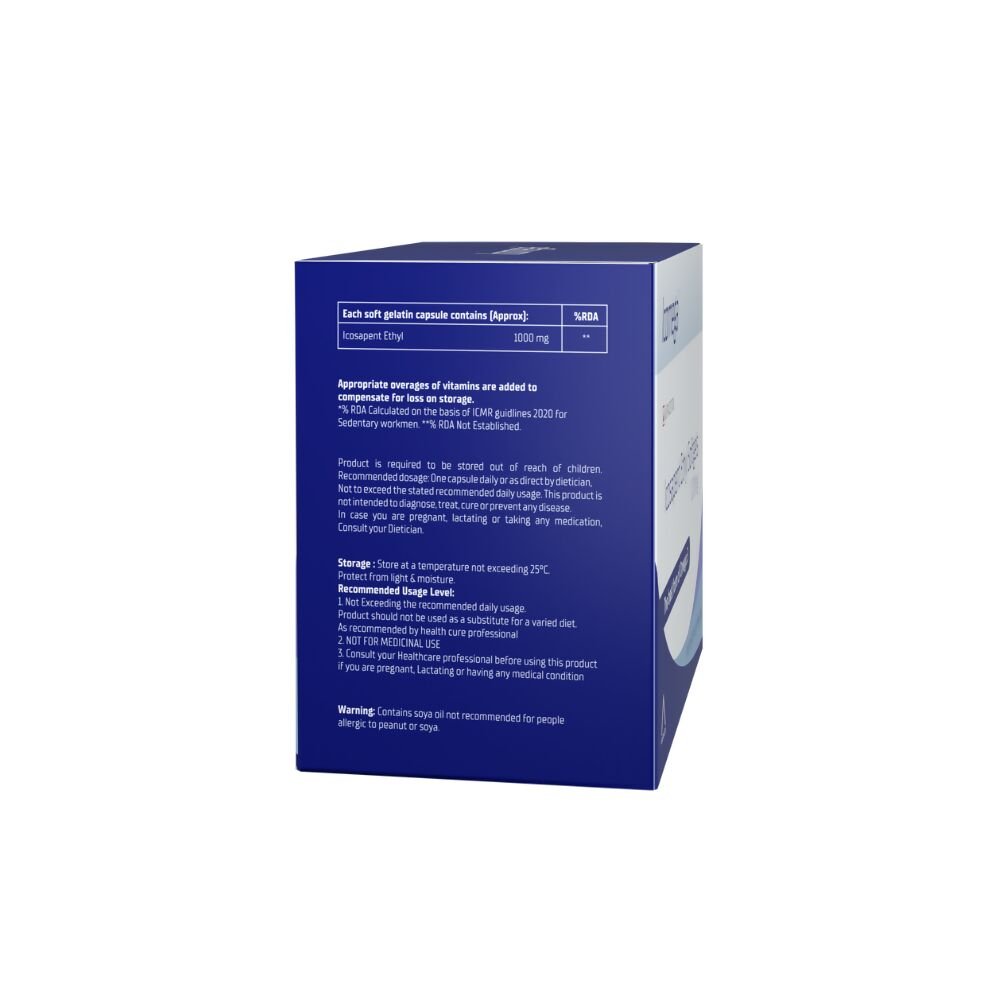Aarkios Icomega ( Icosapent Ethyl Softgels 1000mg ) - Swadesiicart