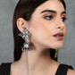 Joban Fashion Women Ghungroo Style Silver Tone Brass Jhumka | Swadesiicart