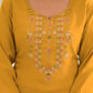 Ethnic Festive Wear Viscose Chanderi Yellow Stitched Suit With Dupatta - Tanisha | Swadesiicart