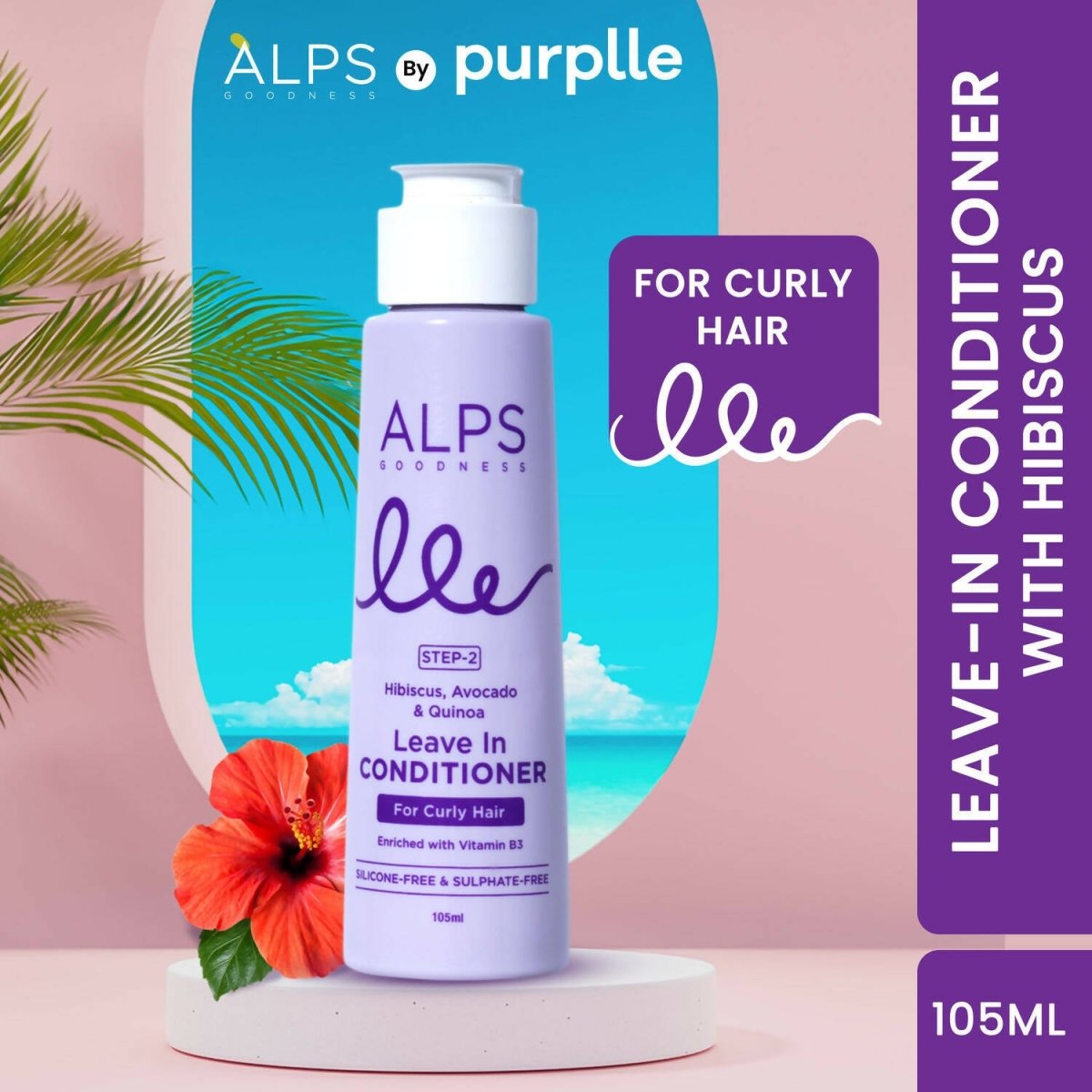 Alps Goodness Hibiscus, Avocado & Quinoa Leave in Conditioner - Swadesiicart