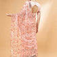 Peach Lycra Sequin Embroidery And Frills Saree - Norita Hit Design - Swadesiicart