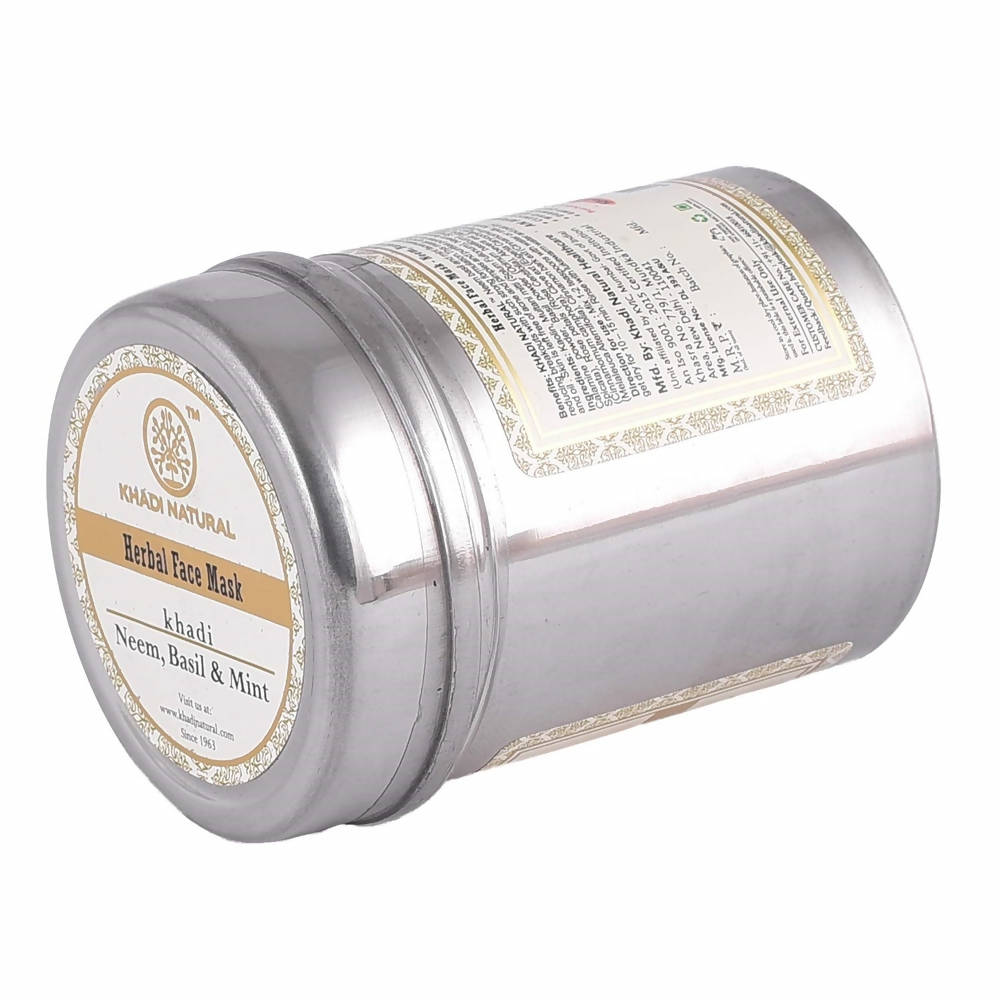Khadi Natural Neem Basil & Mint Herbal Face Mask - Swadesiicart