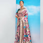 Vishnu Weaves Women's Bottle Green Paithani Silk Minakari Zari Woven Saree with Unstitched Blouse - Swadesiicart