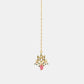 Ruby Raang Gold Polished Maroon Kundan Maang Tikka | Swadesiicart
