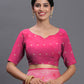 Astita Banarasi Silk Pink Saree | Swadesiicart