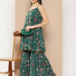 Ahalyaa Womens Kurta Set - Green | Swadesiicart