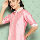 Ahalyaa Women's Traditional wear Kurta - Pink | Swadesiicart
