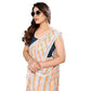 Women's Partywear Designer Orange Georgette Fancy Saree - Satrangi | Swadesiicart