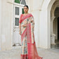 Vishnu Weaves Women's Firozi Banarasi Silk Saree with Blouse - Swadesiicart