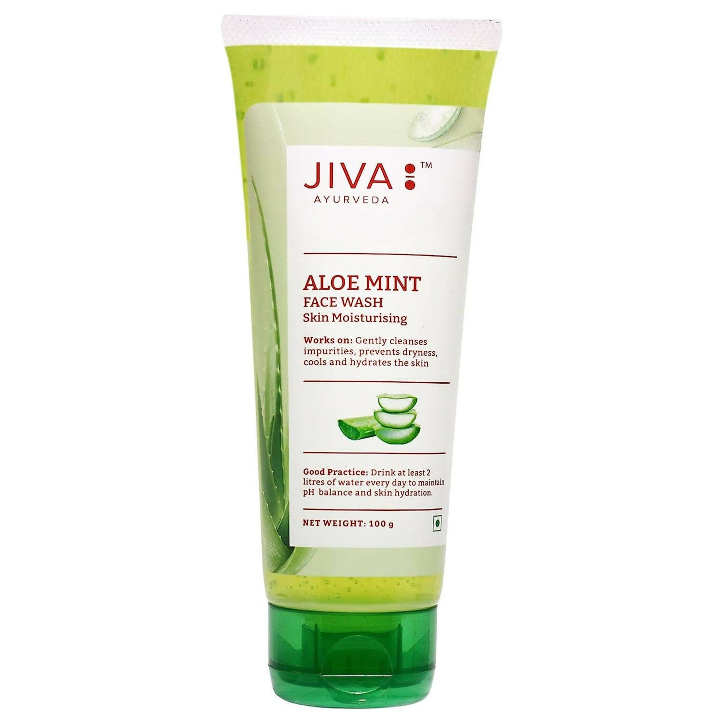 Jiva Ayurveda Aloe Mint Facewash | Cooling Ayurvedic Face Wash for Fresh, Clear & Hydrated Skin - Jiva Ayurvedic