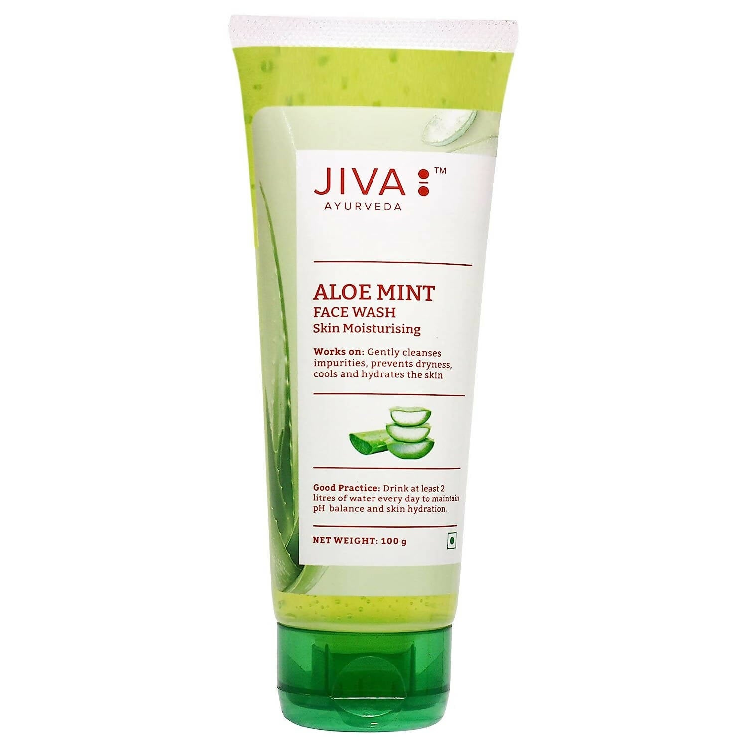 Jiva Ayurveda Aloe Mint Facewash | Cooling Ayurvedic Face Wash for Fresh, Clear & Hydrated Skin - Jiva Ayurvedic