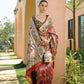 Vishnu Weaves Women's Red Paithani Silk Zari Woven Saree with Unstitched Blouse - Swadesiicart