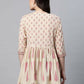 Ahalyaa Women Beautiful Beige Pure Cotton Printed Tunic | Swadesiicart