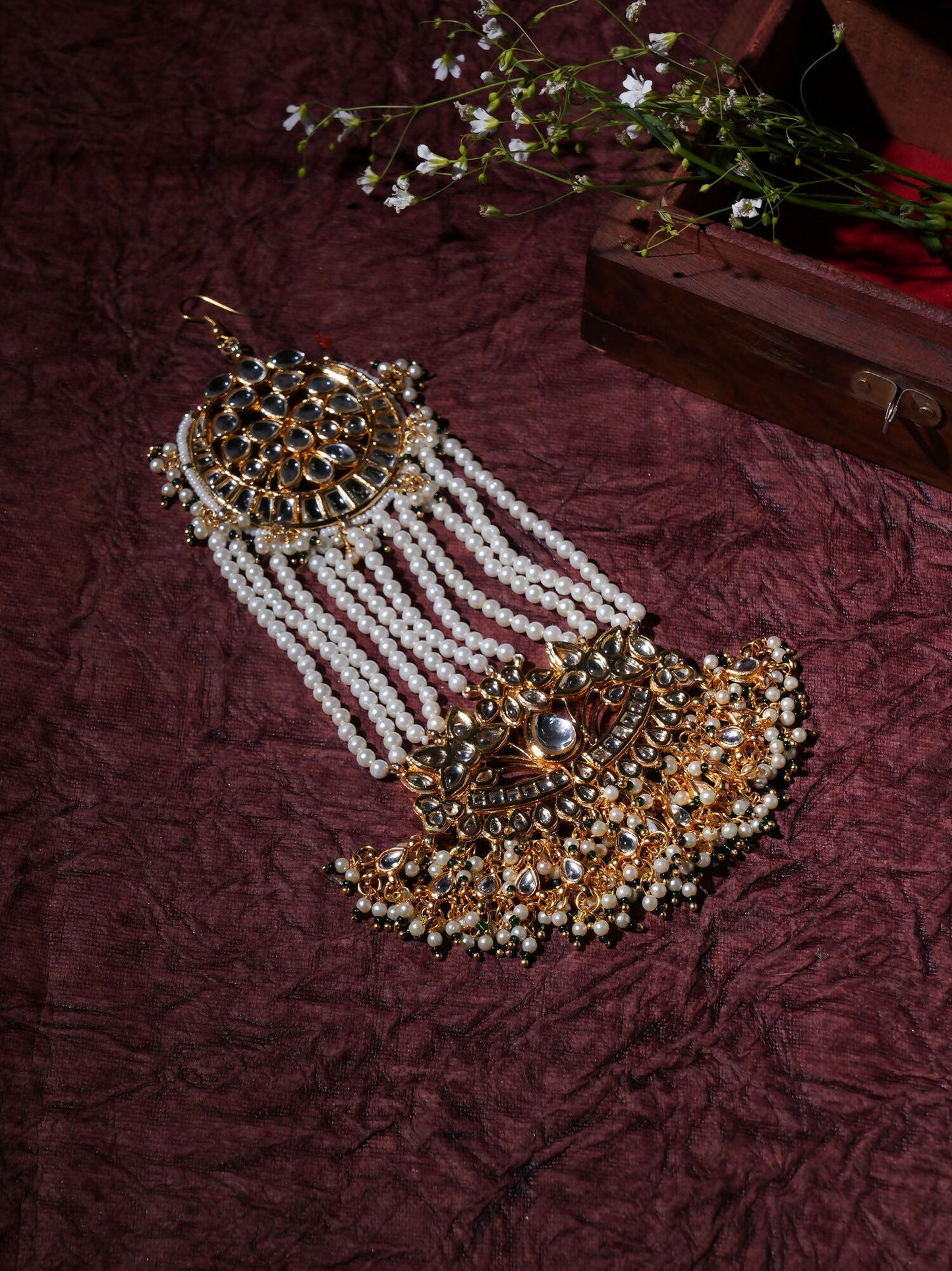 Kundan Passaa/ Jhoomar (Gold) - Ruby Raang | Swadesiicart