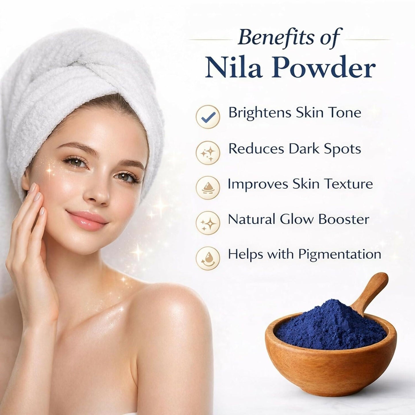 Bare Alpha Moroccan Nila Powder – 100% Natural Indigo Blue Powder