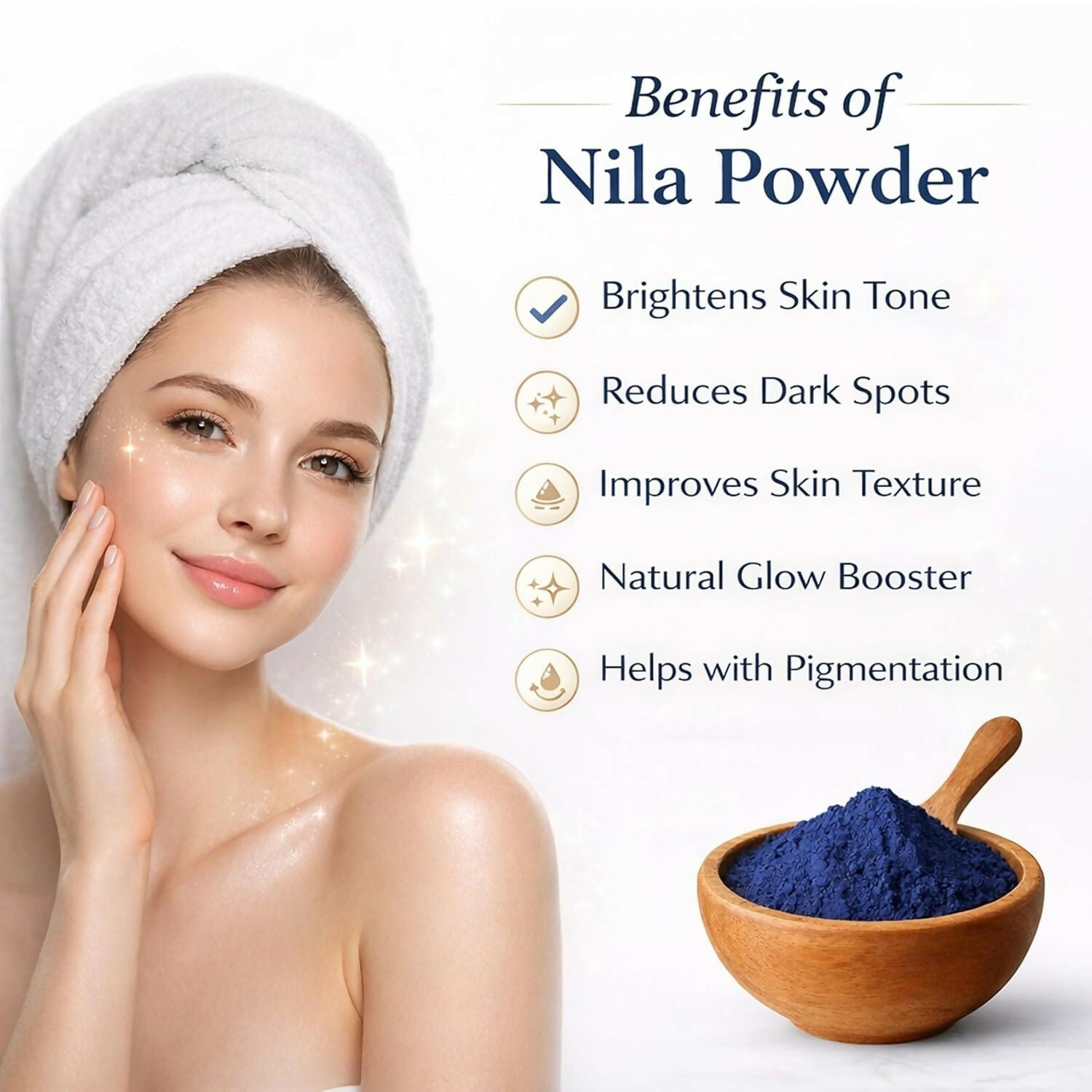 Bare Alpha Moroccan Nila Powder – 100% Natural Indigo Blue Powder