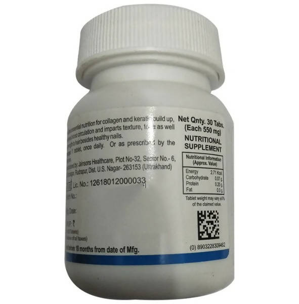 Bakson's Homeopathy Nail & Hair Aid Tablets - Swadesiicart