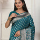 Shree Shyam Fashion Lichi Silk Rama Saree