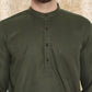 Even Apparels Pure Cotton Green Kurta - Green | Swadesiicart