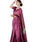 Vamika Weaving Banarasi Jacquard Purple Kanjivaram Saree | Swadesiicart