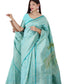 Vamika Weaving Banarasi Jacquard rama Kanjivaram Saree | Swadesiicart