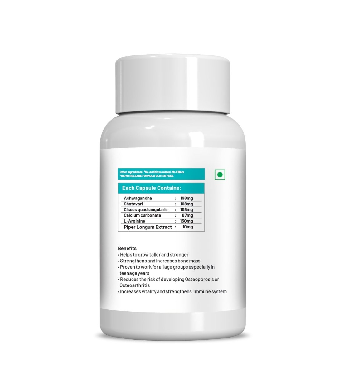 Ae Naturals Tass Height Grow And Bone Mass Capsules - Swadesiicart