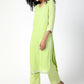 trueBrowns Green Gota Slit Kurta-Pant | Swadesiicart