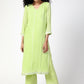 trueBrowns Green Gota Slit Kurta-Pant | Swadesiicart