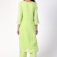 trueBrowns Green Gota Slit Kurta-Pant | Swadesiicart
