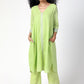 trueBrowns Green Silver Laced Kurta-Pant | Swadesiicart