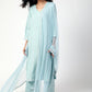 trueBrowns Blue Gota Slit Kurta-Pant-Dupatta | Swadesiicart