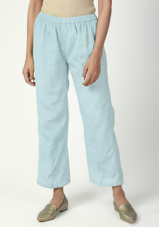 trueBrowns Blue Gota Slit Kurta-Pant Set | Swadesiicart
