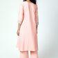 trueBrowns Peach Laced Kurta-Pant-Dupatta | Swadesiicart