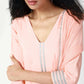 trueBrowns Peach Laced Kurta-Pant-Dupatta | Swadesiicart