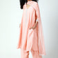 trueBrowns Peach Laced Kurta-Ruffled Pant-Dupatta | Swadesiicart