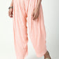 trueBrowns Peach Laced Kurta-Ruffled Pant-Dupatta | Swadesiicart