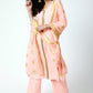 trueBrowns Peach Gota Kurta-Pant-Dupatta | Swadesiicart